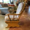 Wooden Glider with Aztec Print Cushions