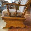 Wooden Glider with Aztec Print Cushions