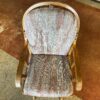 Wooden Glider with Aztec Print Cushions