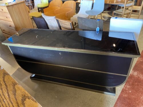 Art Deco Black and Gold Console Table