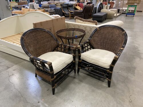 PIER 1 IMPORTS "Crazy Weave" Wicker Patio Set New!