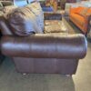 Brown Leather 3 Seater Sofa