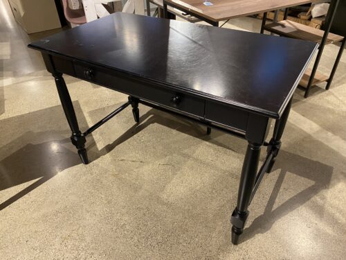 Colonial Black Desk with Keyboard Drawer