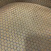 Orange and Grey Hex Pattern Chair