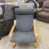IKEA Poang Blue with Walnut Color Legs