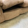 Ultra Plush Light Brown Fabric Loveseat
