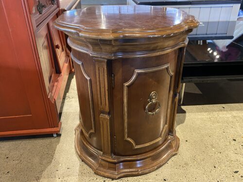 All-Wood Old School Barrel Side Table