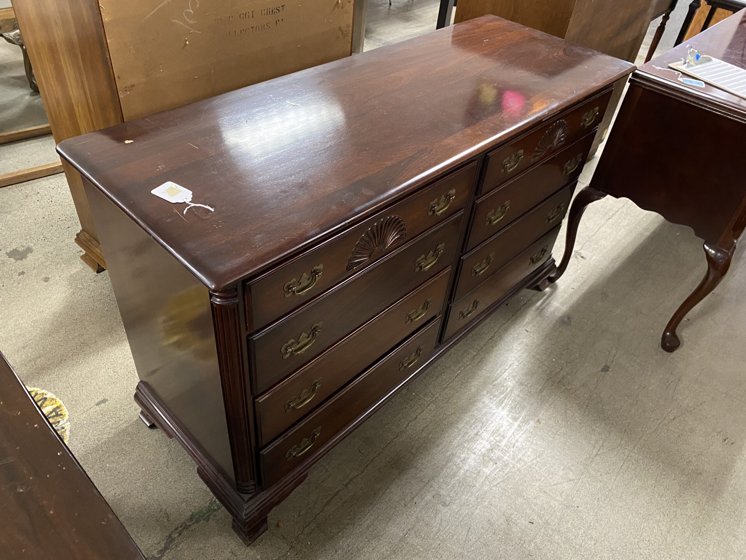 KLING Mahogany Brass Handled Chest of Drawers