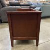 Red Wood Entryway Storage Bench