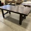 Rustic Style Walnut Finished Rectangle Dining Table