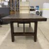 Rustic Style Walnut Finished Rectangle Dining Table