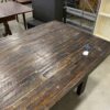 Rustic Style Walnut Finished Rectangle Dining Table