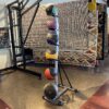 WF Athletic Supply 6Pc. Medicine Ball Set w/ Storage Rack
