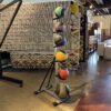 WF Athletic Supply 6Pc. Medicine Ball Set w/ Storage Rack