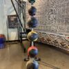 WF Athletic Supply 6Pc. Medicine Ball Set w/ Storage Rack