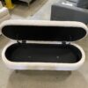 COMPTREE Subtle Beige Modern Storage Ottoman