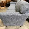 Steely Blue Fabric Torpedo Arm Sofa