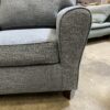 Steely Blue Fabric Torpedo Arm Sofa