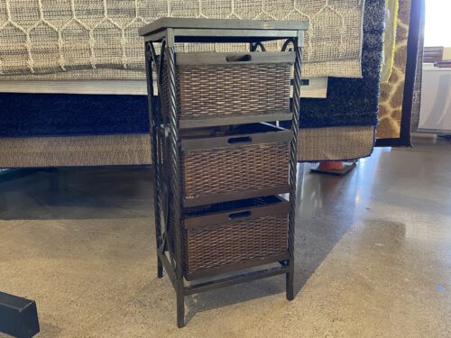 PIER 1 Metal Frame Basket Drawer Storage Tower
