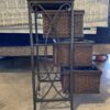 PIER 1 Metal Frame Basket Drawer Storage Tower
