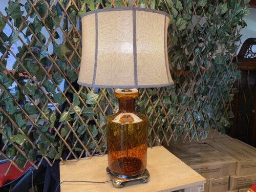Cognac Glass Table Lamp
