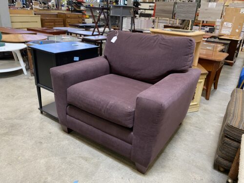 BASSETT Dusty Purple Square Frame Chair