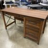 Oak Paneled Asymmetric Farmhouse Desk