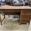 Oak Paneled Asymmetric Farmhouse Desk