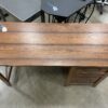 Oak Paneled Asymmetric Farmhouse Desk