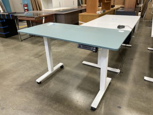 Light Green Electric Standing Desk