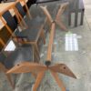 MCM Glass Topped Dining Table Set with 6 Chairs
