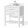 NEW! Clearpebble 30 inch 2 Drawer Vanity in White (Southcenter)