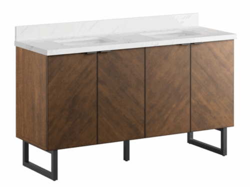NEW! ALLEN + ROTH Destin 60 inch Double Sink Vanity (Southcenter)