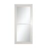 LARSON Split Fullview White Aluminum Storm Door with Retractable Door