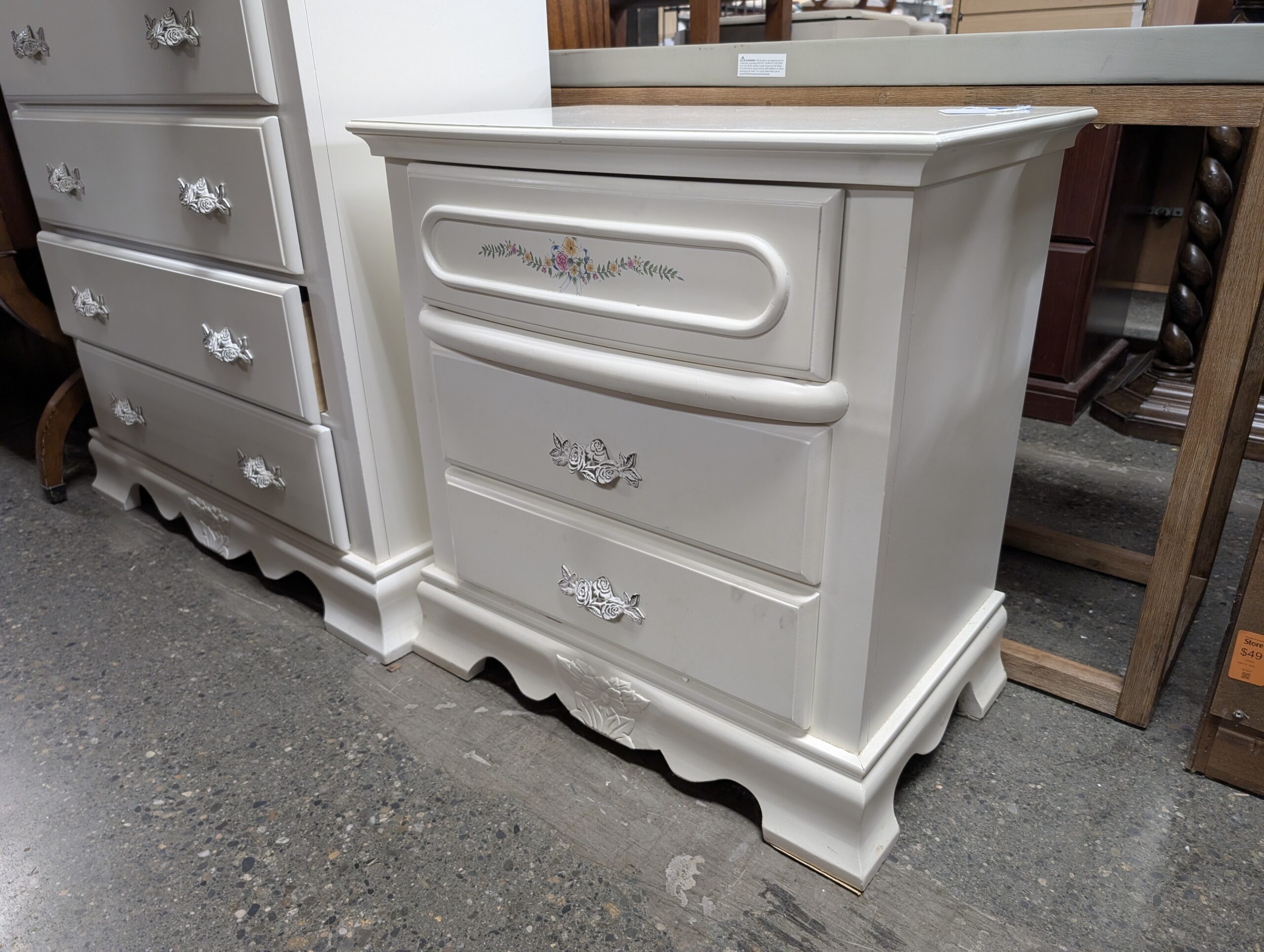 Lightweight French Provenical Style Nightstand
