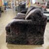 KRAUSE Black and Purple Floral Patterned Sofa