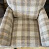 LA-Z-BOY Tartan Plaid Blue and Tan Living Room Chair