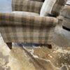 LA-Z-BOY Tartan Plaid Blue and Tan Living Room Chair