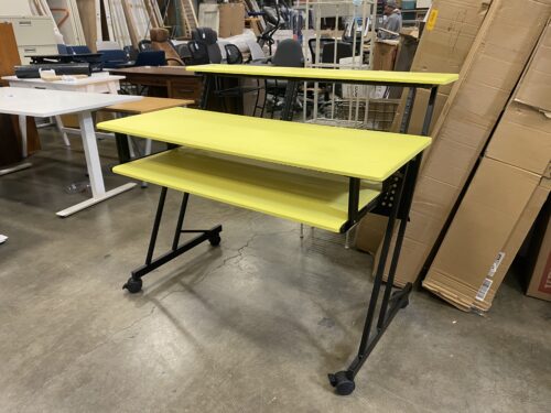 TARGET Electric Yellow 3 Tier Rolling Desk