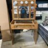 Vintage Oak Toned Top Light Vanity Table