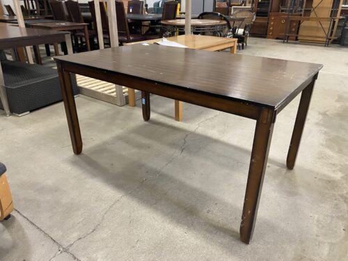 Walnut Finished Simplistic Dining Table
