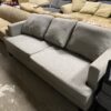 Grey Burlap-esqe Couch