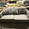 Grey Burlap-esqe Couch