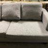 Grey Burlap-esqe Couch