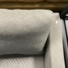 Grey Burlap-esqe Couch