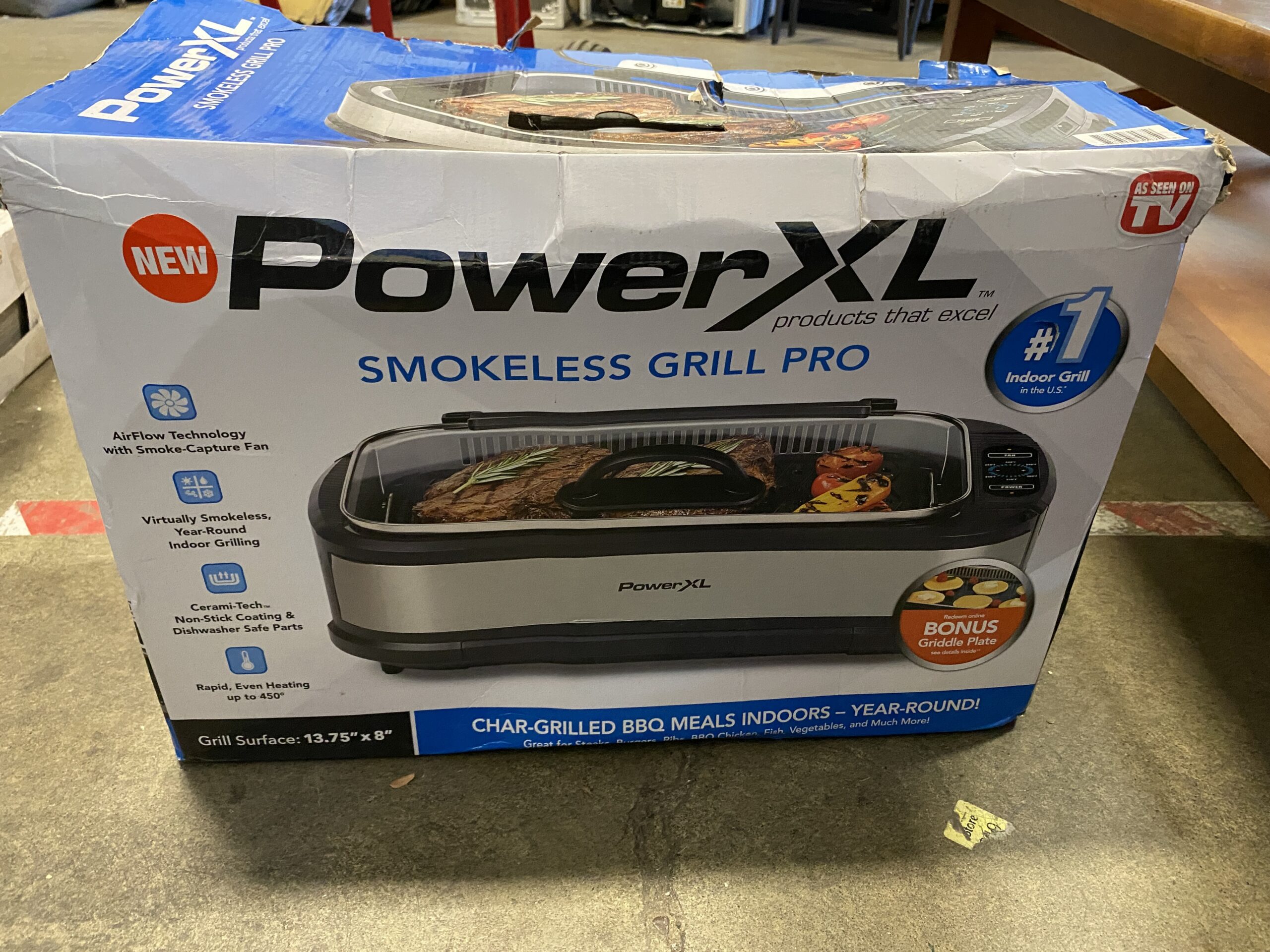 POWER XL Smokeless Grill PRO in box
