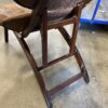 NOBLE HOUSE Supple Brown Leather Stacked Circles Adjustable Lounge Chair