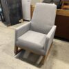 BAXTON STUDIO Light Grey Nursery Rocking Chair
