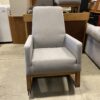BAXTON STUDIO Light Grey Nursery Rocking Chair
