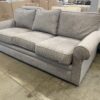 LA-Z-BOY MicroFiber-Like Soft Grey Roll Arm Sofa